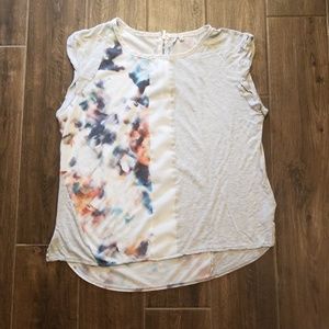 2/$30▪Calvin Klein▪abstract watercolor print top